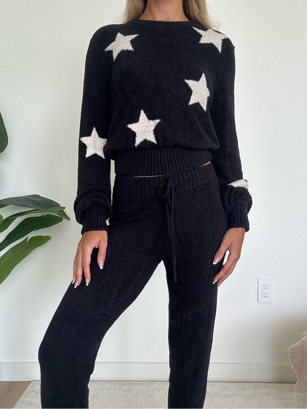 Spiritual Gangster Cozy Star Knit Jogger Set - Picture 2 of 5